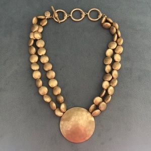 Jones New York Gold Statement Necklace
